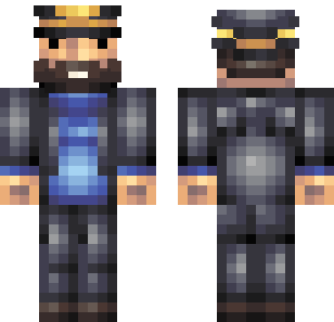 جلد الميكانيكي ذو الياقة الزرقاء - Workers Minecraft skin for Bedrock 1.21