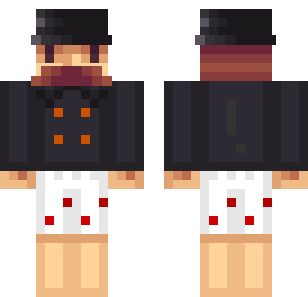 جلد شيف الظل الناري - Workers Minecraft skin for Bedrock 1.21