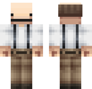 جلد الحداد الريفي الجلدي - Workers Minecraft skin for Bedrock 1.21