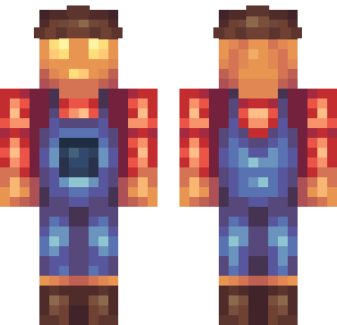 جلد عامل الحدادة الريفي - Workers Minecraft skin for Bedrock 1.21