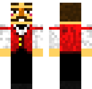 جلد رئيس الطباخ القرمزي - Workers Minecraft skin for Bedrock 1.21