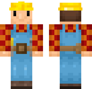 جلد الحرفي الفانيلا الذهبي - Workers Minecraft skin for Bedrock 1.21