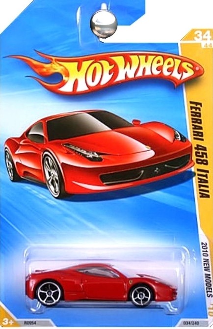 Hot Wheels Ferrari 458 Italia