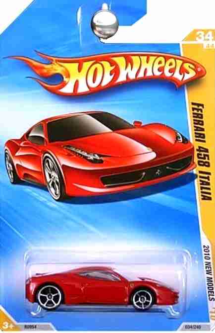 Hot Wheels Ferrari 458 Italia