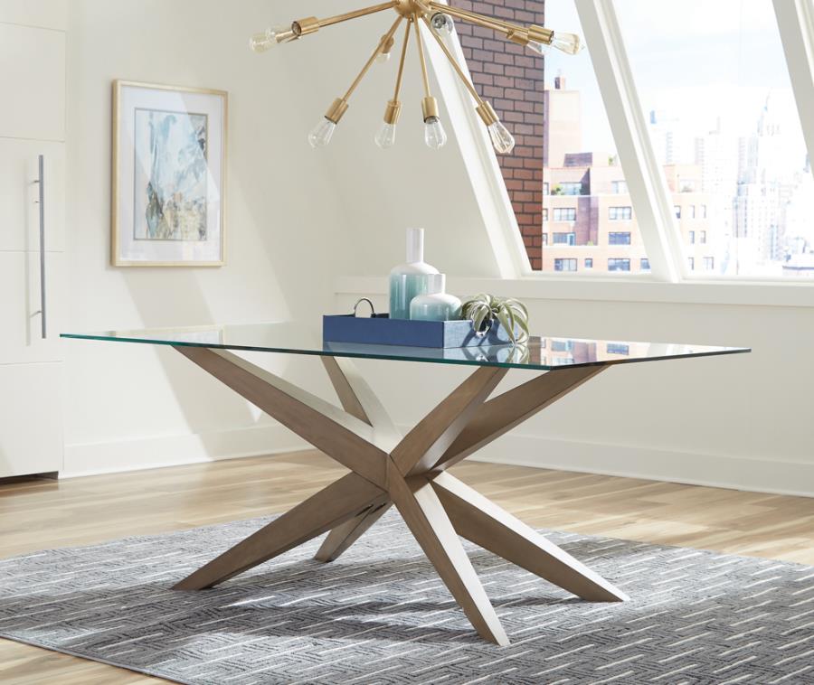 Dining Table Glass Top: item number 1i7kji