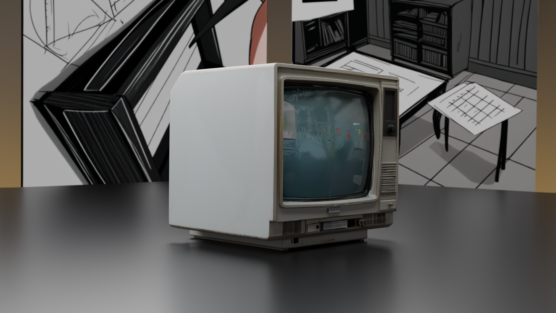 3D Model of a Television