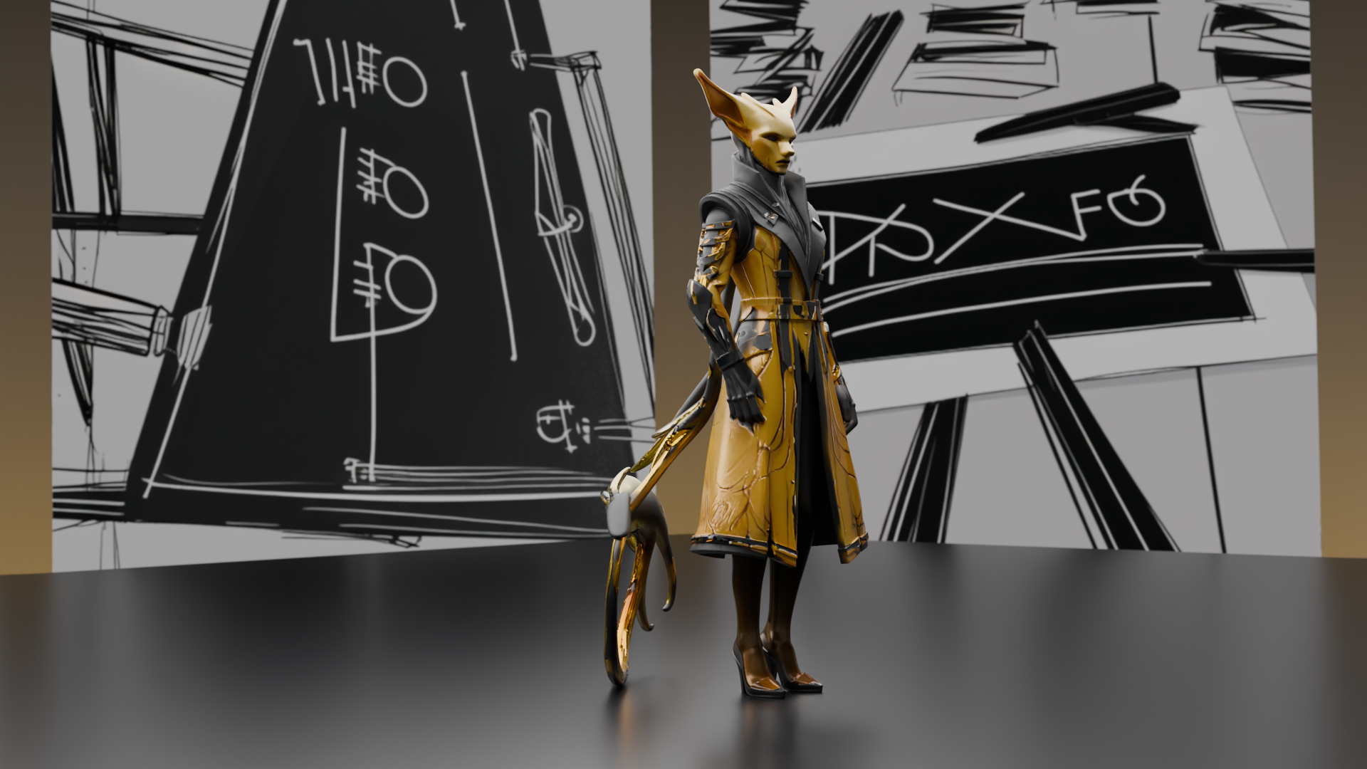 Elegant Fantasy Warrior Figure