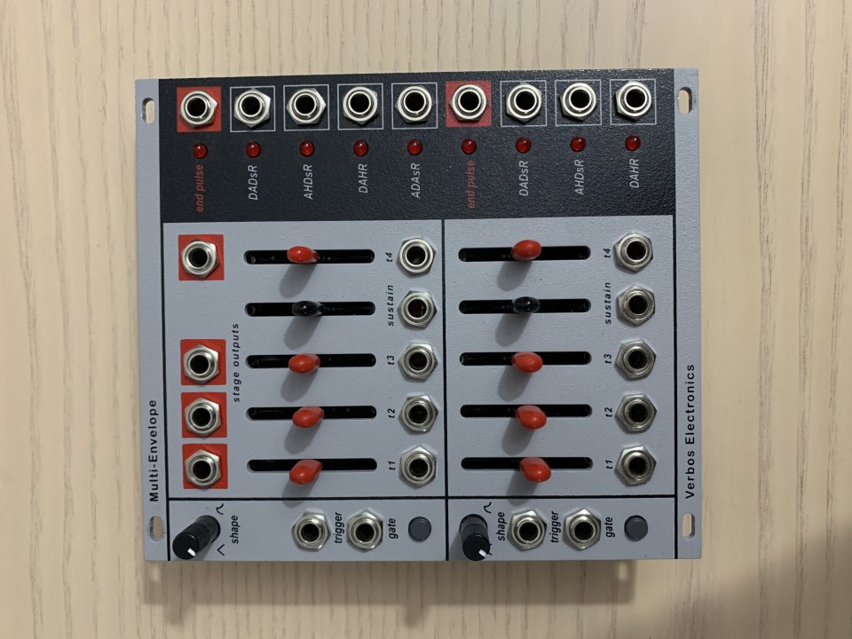 Verbos Electronics Multi-Envelope | ModularGrid Eurorack Marketplace