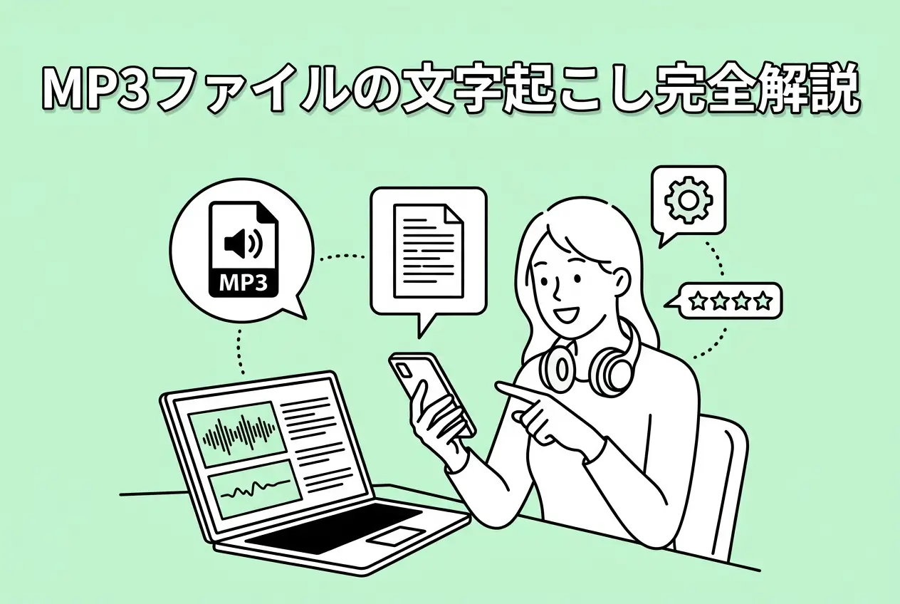 MP3ファイルの文字起こし・書き起こし完全解説！おすすめサービス6選を詳しく紹介