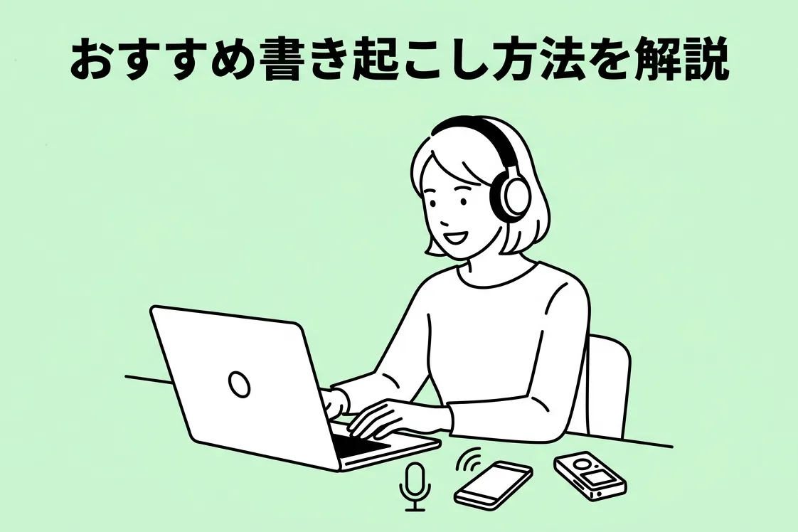 自動書き起こし・文字起こしにおすすめの方法とは？PC・スマホで使える無料AI音声認識方法5選