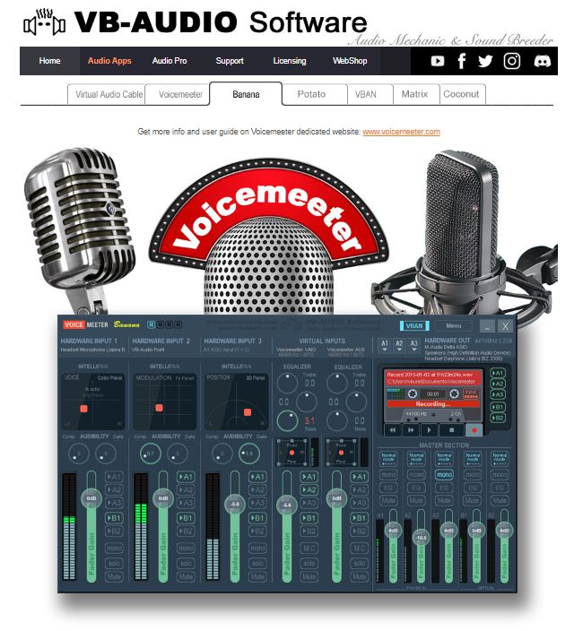VB-Audio VoiceMeeter Banana