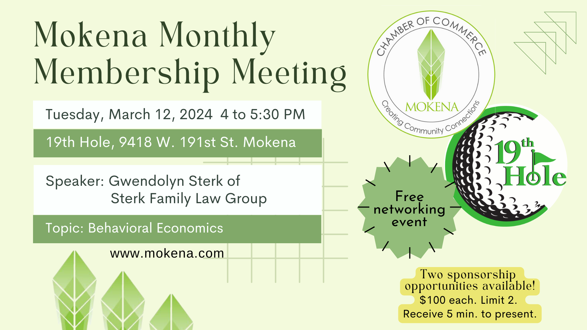 March 2024 Membership Meeting Facebook Event Cover