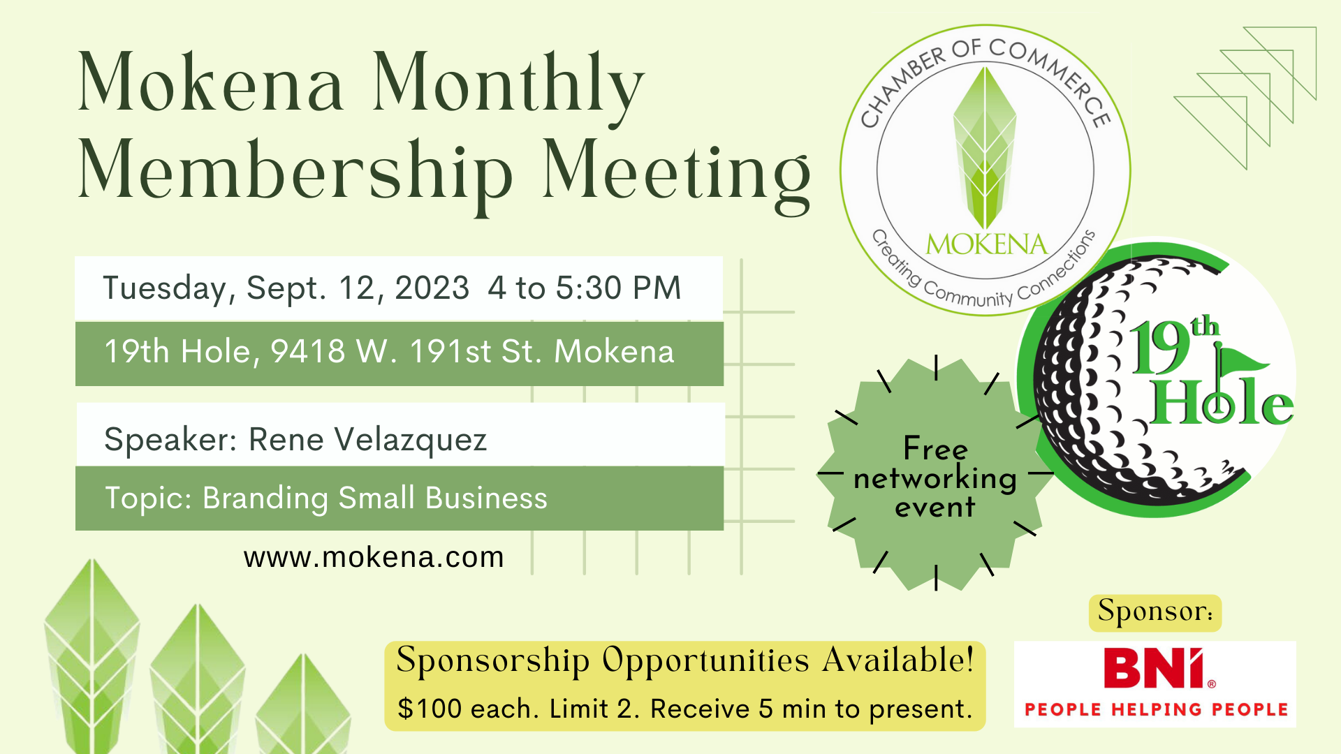 NEW - Sept. 2023 Membership Meeting Facebook Event Cover