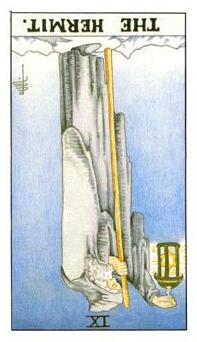 逆位隱者塔羅牌