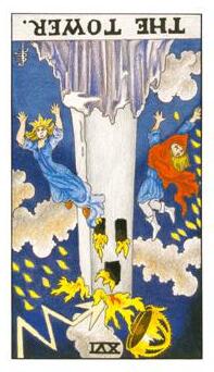 逆位高塔塔羅牌