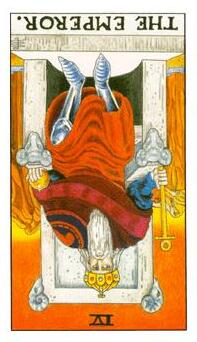 逆位皇帝塔羅牌