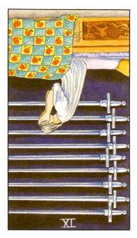 逆位寶劍9塔羅牌