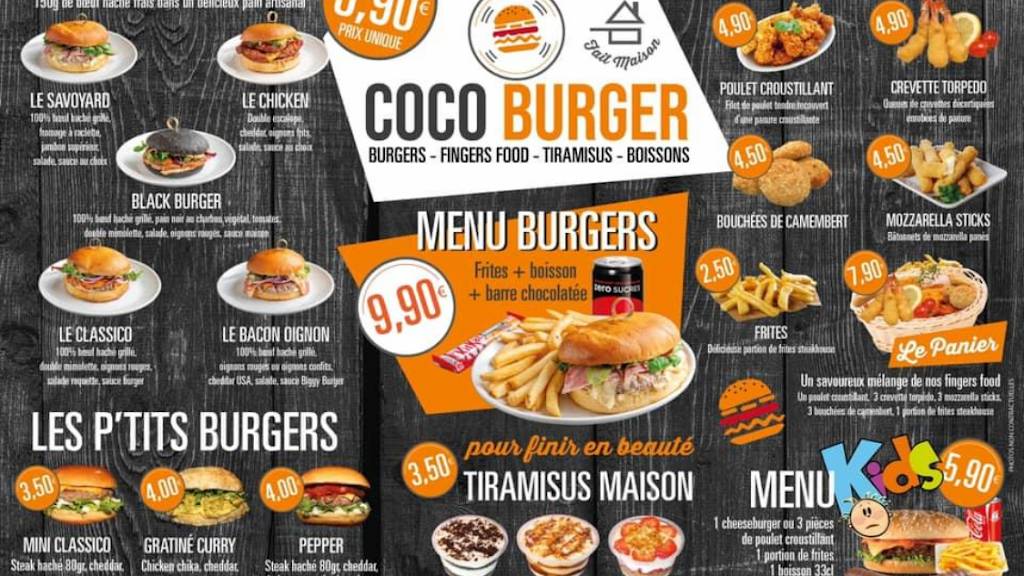 COCO BURGER Burger Narbonne - Dish Food Cuisine Fast food Ingredient