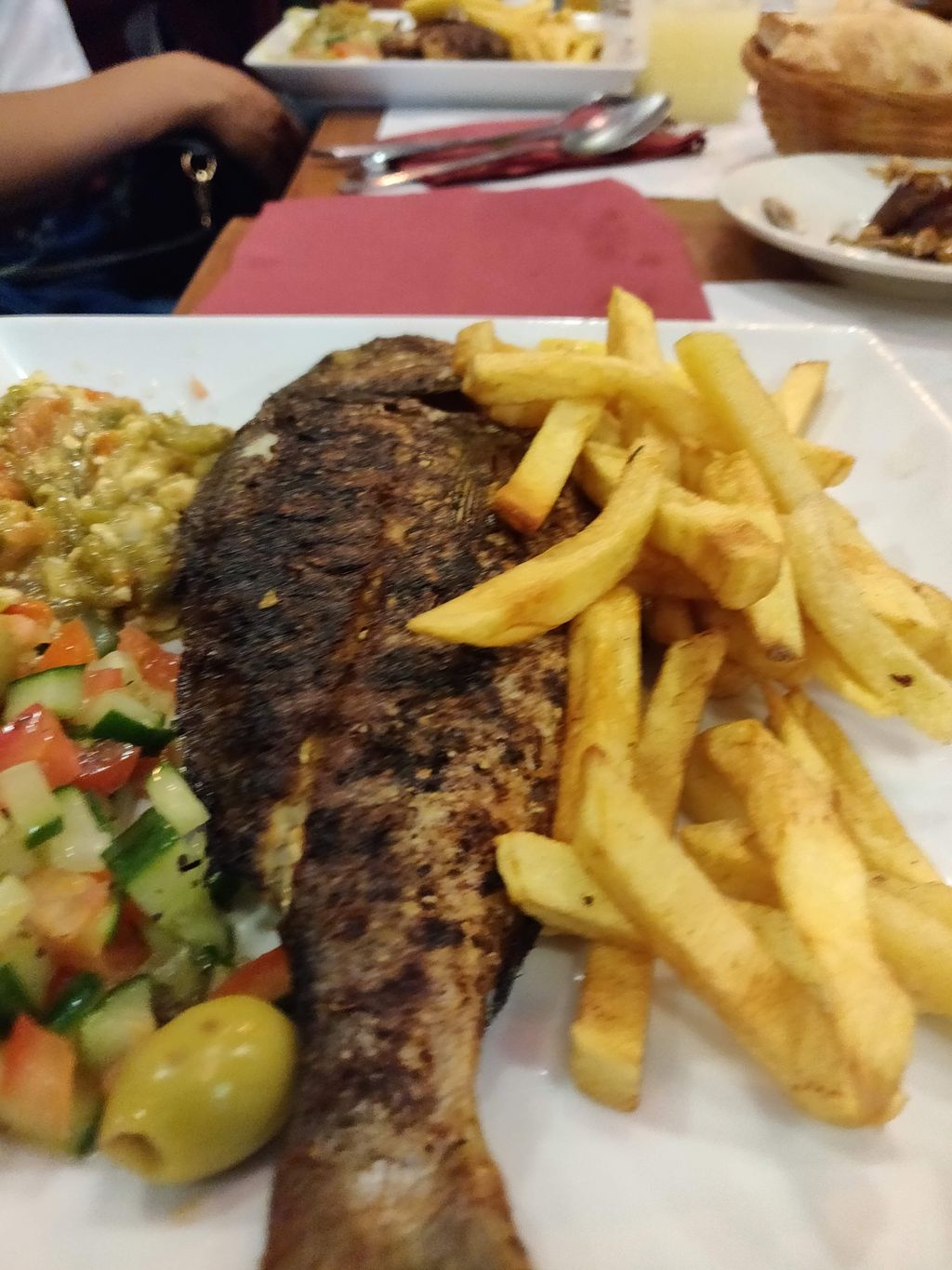 Al Mosaic Paris - Dish Food Cuisine French fries Steak frites