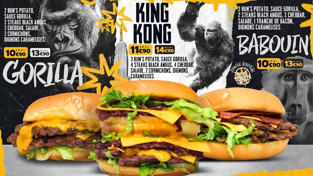 Gorilla burger Paris - Food Ingredient Staple food Fast food Bun
