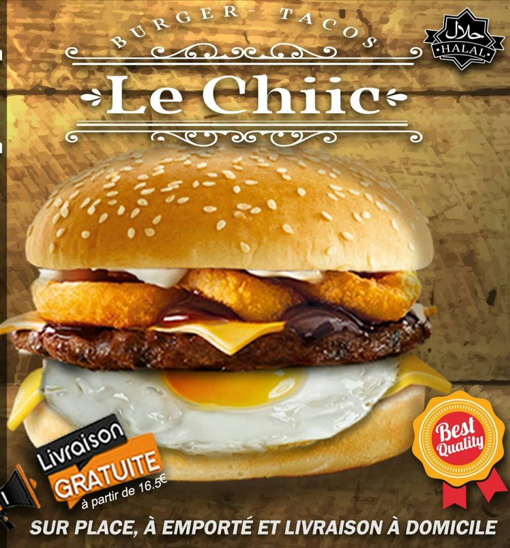 Le Chiic Burger Saint-Herblain - Hamburger Junk food Food Cheeseburger Fast food