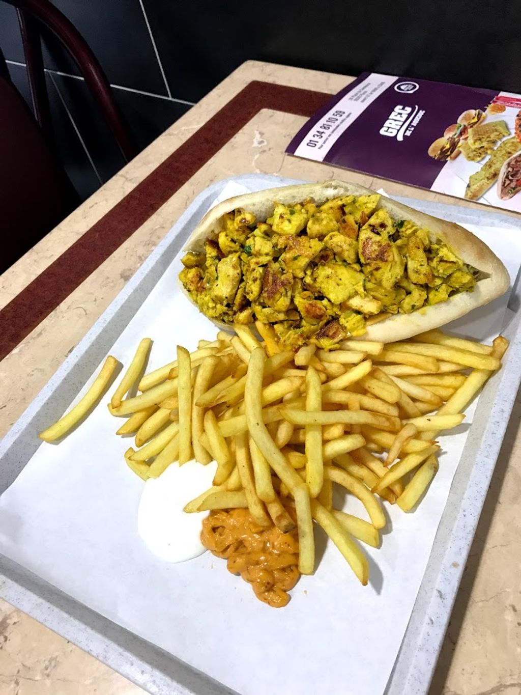 Grec de l'Aqueduc Fast-food Plaisir - Dish Junk food Food French fries Fast food