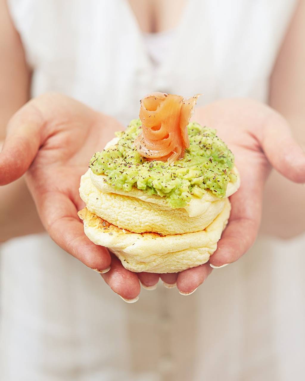 O Sha Fluffy pancake sans gluten Paris - Food Hand Ingredient Recipe Baked goods