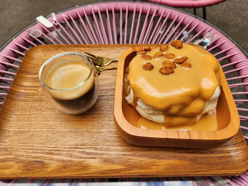 O Sha Fluffy pancake sans gluten Paris - Food Tableware Ingredient Table Recipe