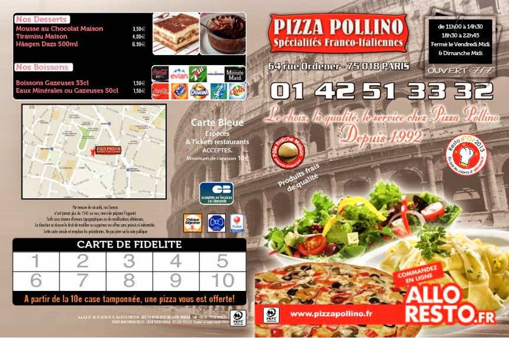 Pizza Pollino Paris - Food Product Recipe Plant Ingredient