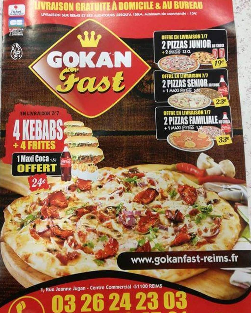 gokan Fast Burger Reims - Food Cuisine Dish Ingredient Pizza