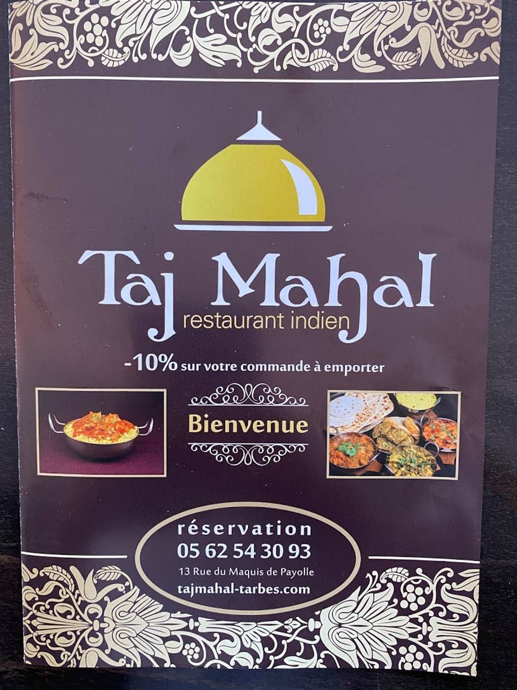 Taj Mahal Indien Tarbes - Font Food Vegetarian food Advertising Cuisine