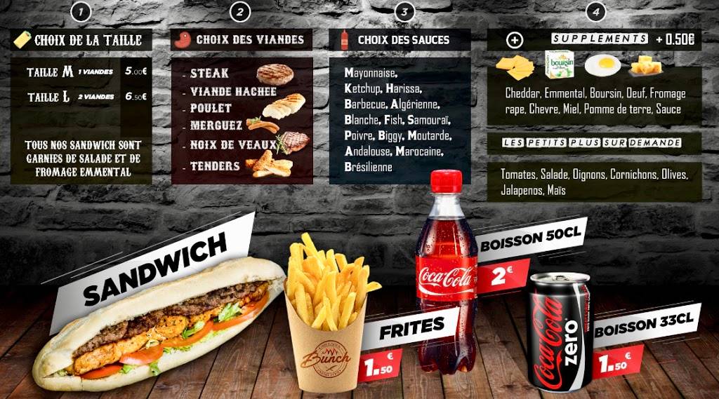Bunch Nantes Tertre - Sandwichs, Tacos & Burgers à Nantes Nantes - Fast food Junk food Food Cola Advertising