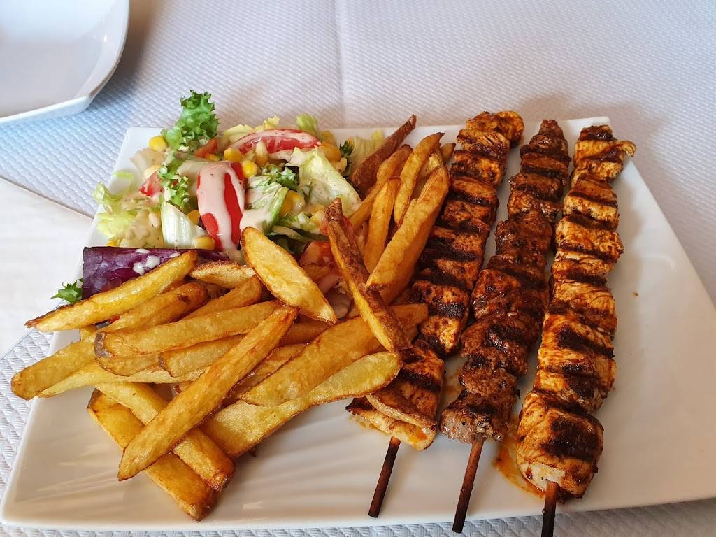 La Table Du Boucher Brasserie Caluire-et-Cuire - Dish Food Cuisine Souvlaki Kebab