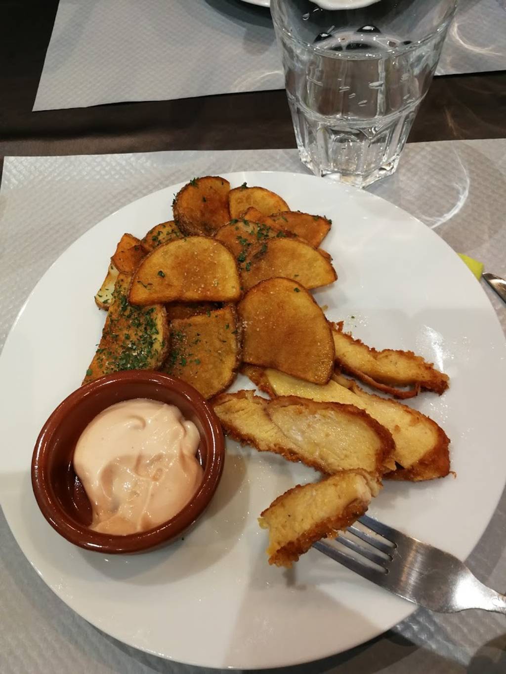 Restaurant L'inedit Français Portet-sur-Garonne - Dish Food Cuisine Fried food Potato wedges