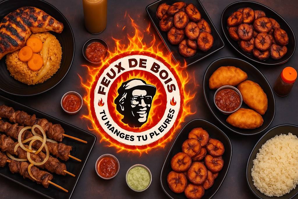 Tu manges Tu pleures ( Feux de bois 🔥🪵🧨 ) Saint-Denis - Food Logo Fast food Fried food Side dish