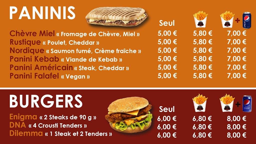 Campus Grill II - Bonaparte Reims - Junk food Fast food Food Hamburger Original chicken sandwich