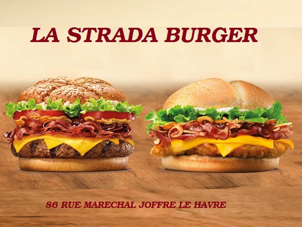 LA STRADA BURGER Le Havre - Hamburger Food Dish Cheeseburger Junk food