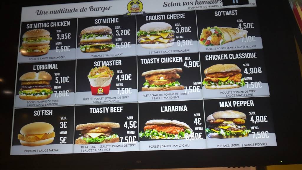 SO DRIVE BURGER TOURCOING PHALEMPINS Burger Tourcoing - Fast food Hamburger Cheeseburger Food Whopper