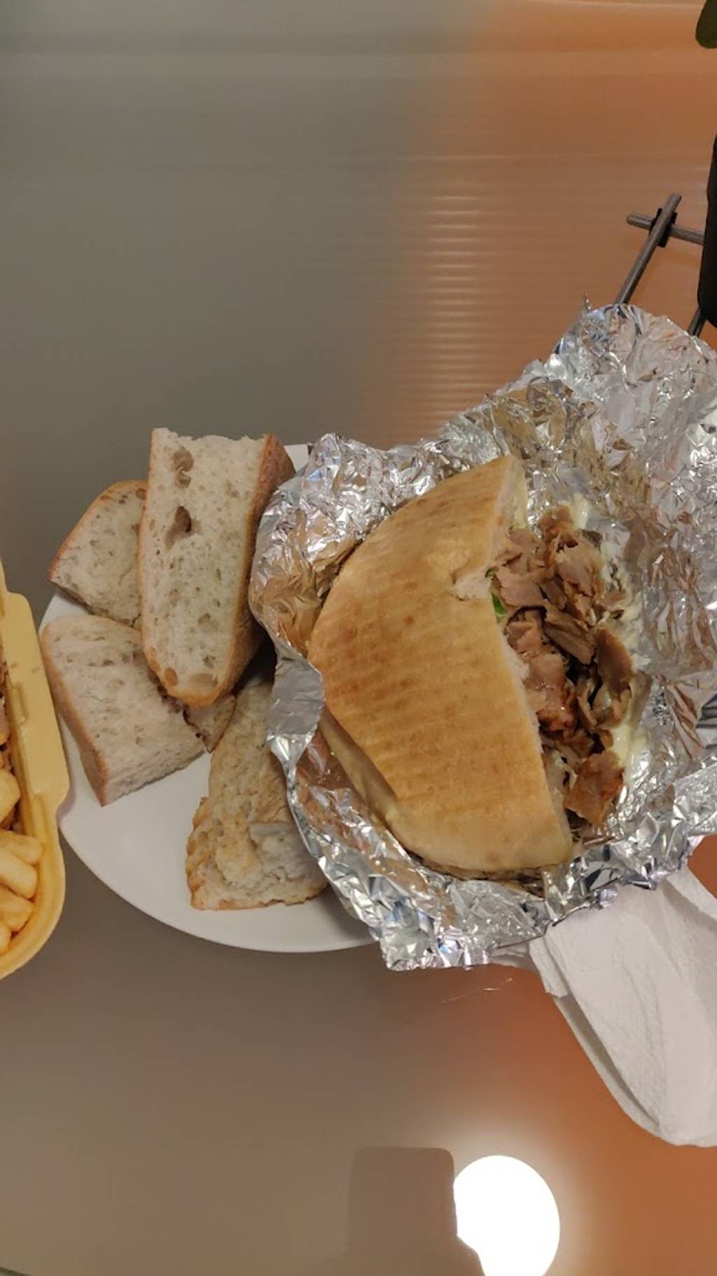 Kebab De La Gare Albertville - Food Ingredient Foil Tableware Recipe