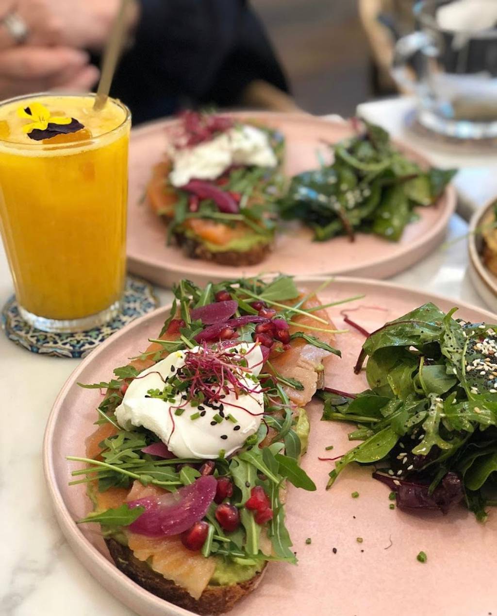 AZUR CAFÉ BRUNCH & COFFEE CHAMPS-ELYSÉES Paris - Food Tableware Orange drink Ingredient Plate