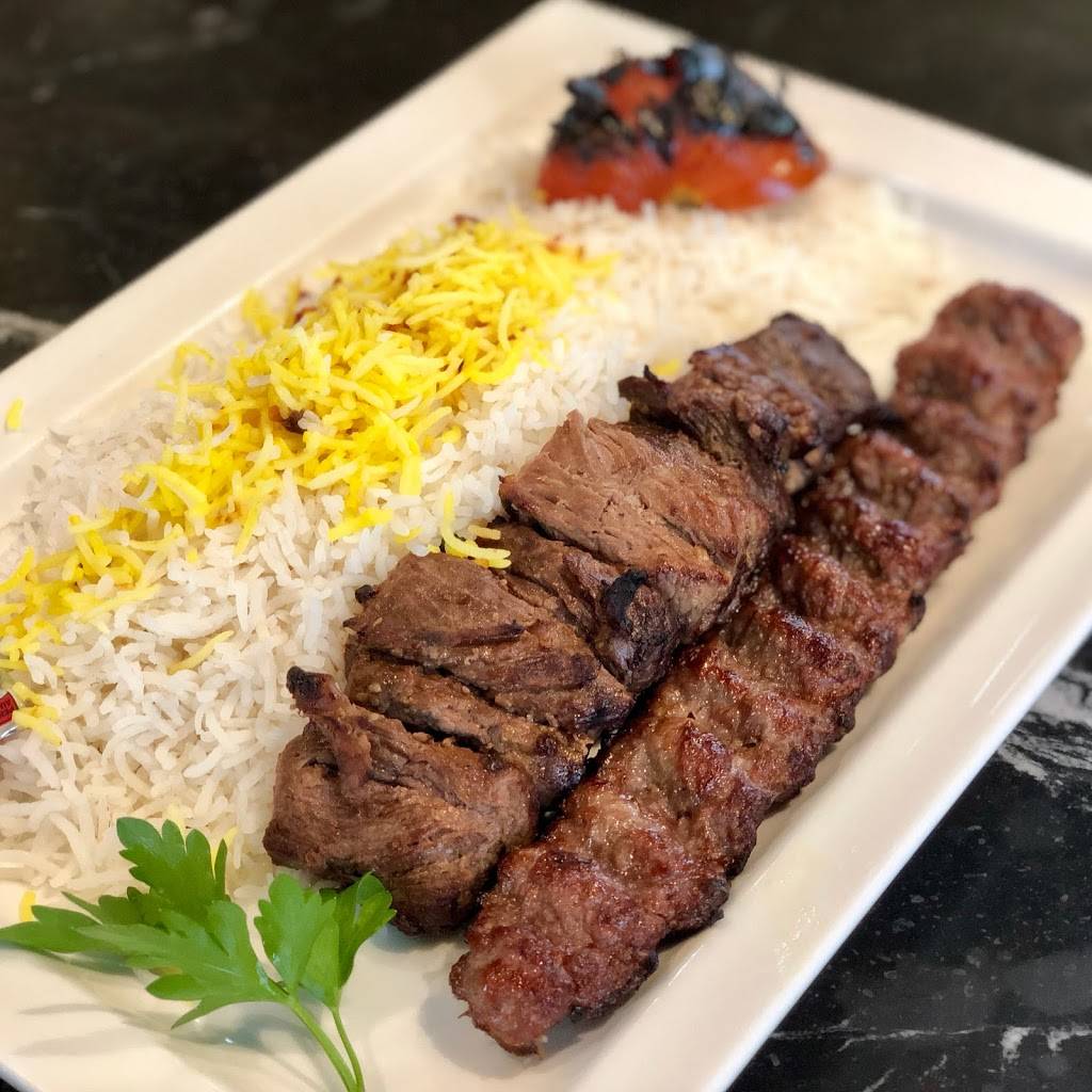 Jet Set Restaurant Paris - Dish Food Cuisine Chelow kabab Kebab