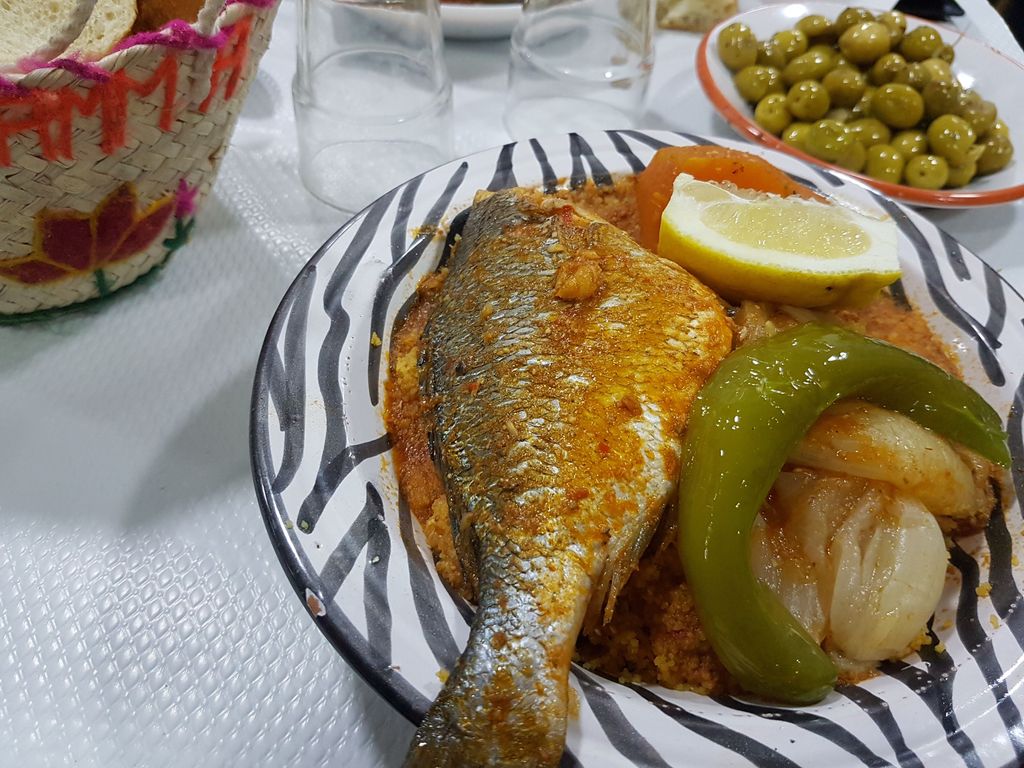 Restaurant Sidi Bou Maghreb Aubervilliers - Dish Food Cuisine Ingredient Pescado frito