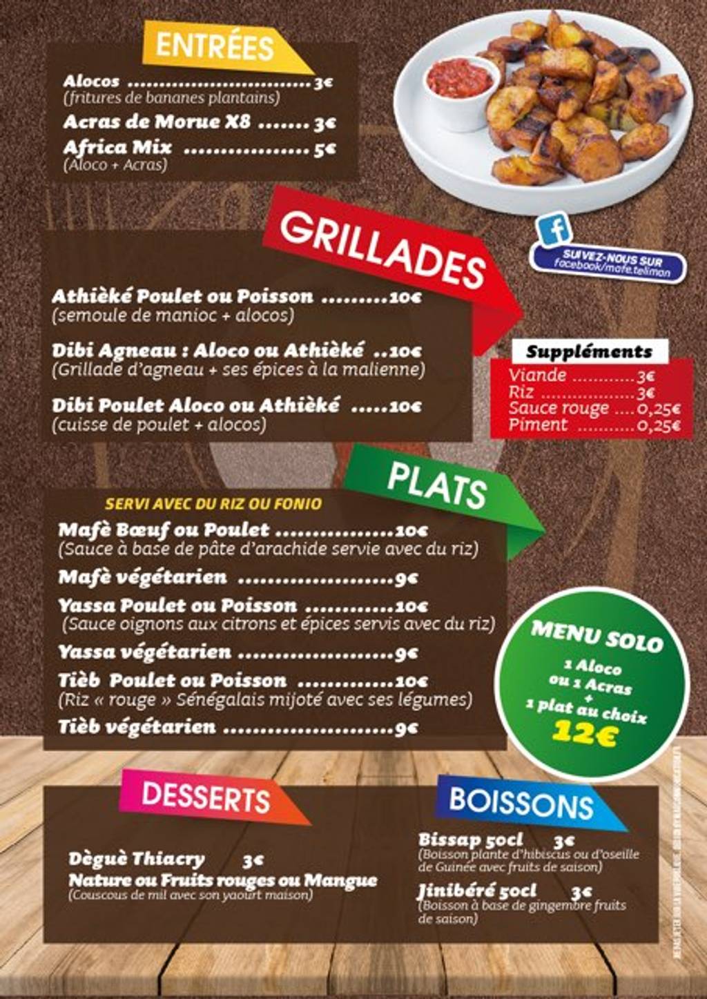 Le Téliman Strasbourg - Food group Advertising Food Flyer Cuisine