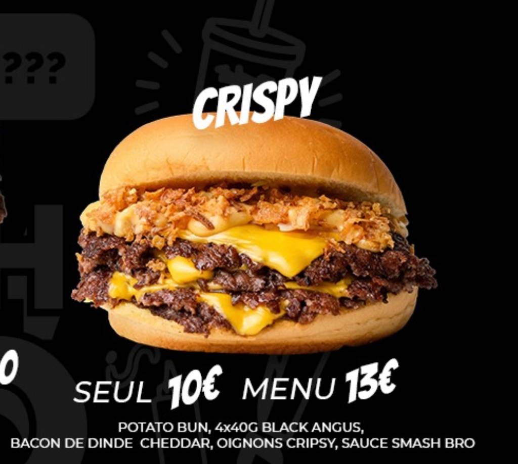 SMASH BRO (SMASH BURGER) Argenteuil - Food Ingredient Bun Staple food Cuisine