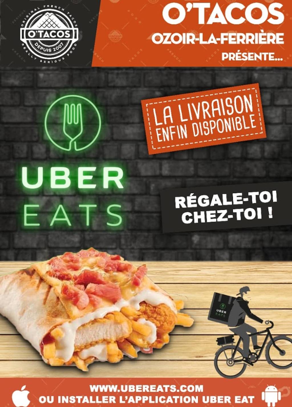 O'Tacos Ozoir La Ferrière Fast-food Ozoir-la-Ferrière - Cuisine Dish Food Advertising Flyer