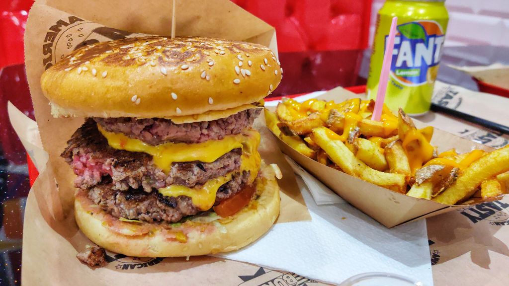 American Tasty Burger Burger Gourmet Aulnay-sous-Bois - Food Junk food Fast food Dish Cuisine