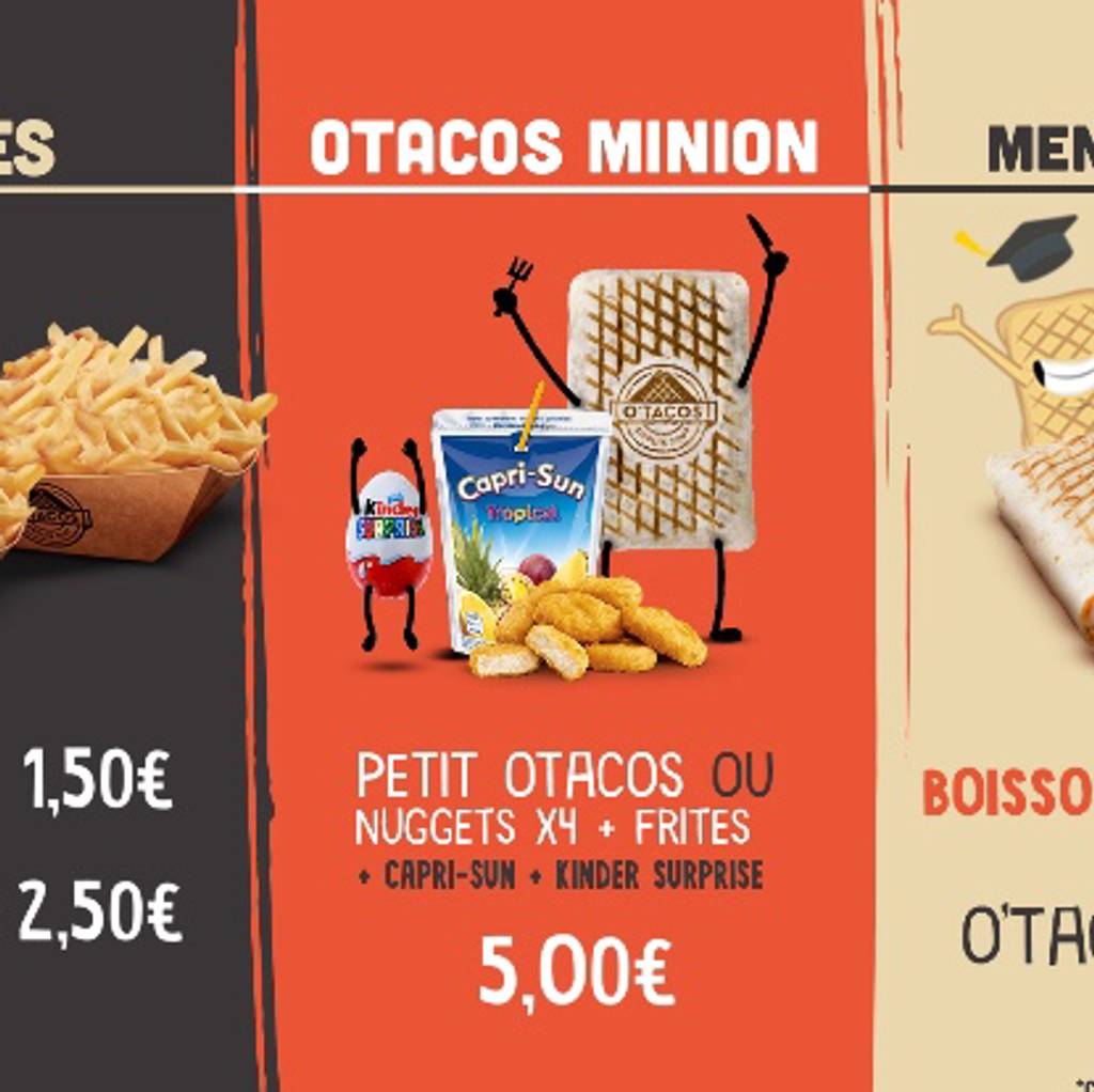 O'Tacos Paris 20 Paris - Food group Snack Junk food Food Font