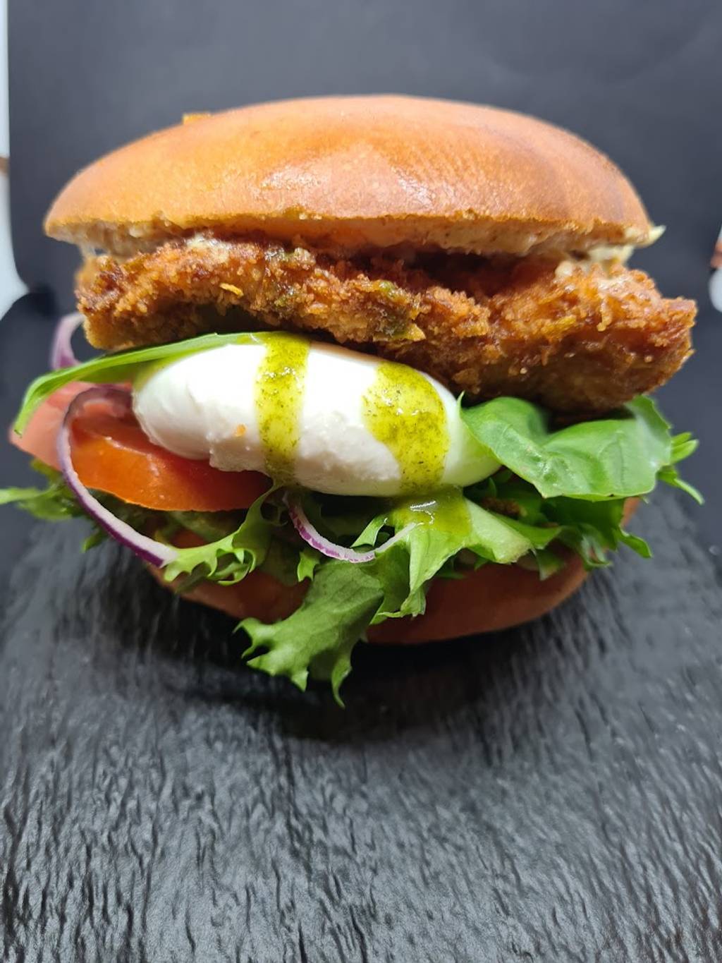 Le K Burger Saint-Raphaël - Food Ingredient Bun Fast food Staple food
