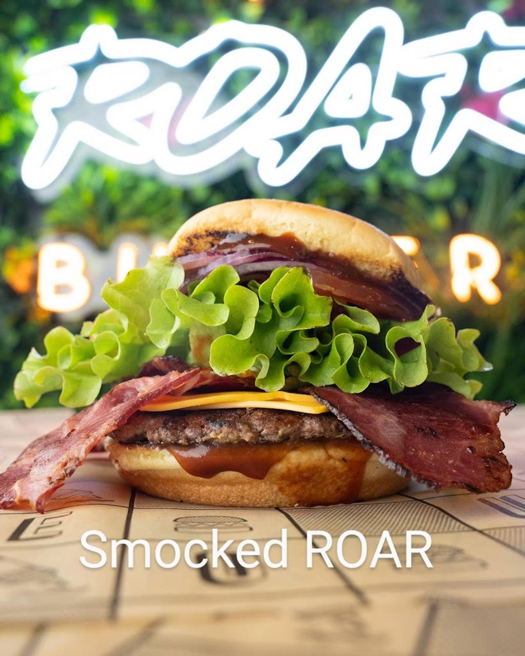 ROAR Burger // Smash burger & Flavours ️‍ Clichy - Food Bun Sandwich Ingredient Staple food
