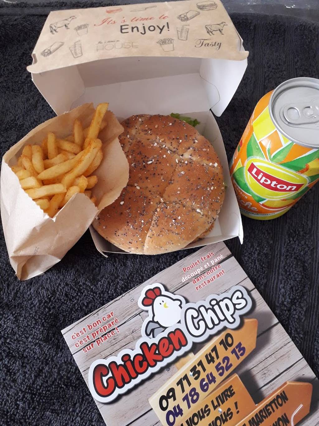 Chicken Chips Lyon - Food Junk food Fast food Dish Hamburger